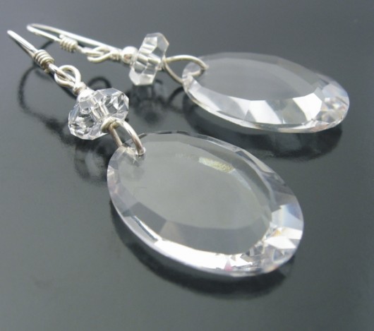 Kolczyki Sammy  kryształ SWAROVSKI pieklo niebo