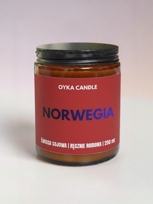 świeczniki i świece Świeca kibica Norwegia 250 ML