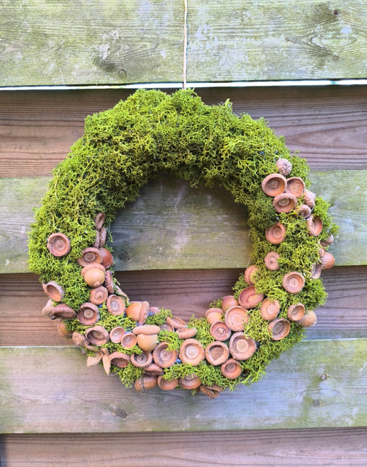 wianki Wianek dekoracyjny z mchu