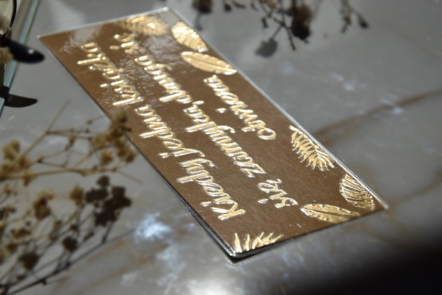 zakładki do książek Zakładka do książki "On Paper" Gold