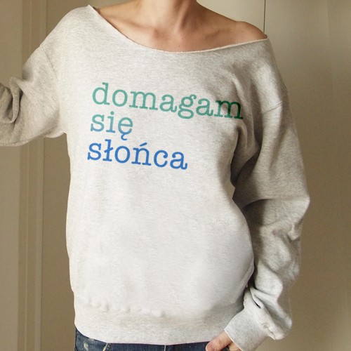 Domagam się słońca Szara gruba Z ONE MUG A DAY