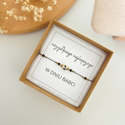 bransoletki z kamieni naturalnych Bransoletka z dedykacją na DZIEŃ BABCI