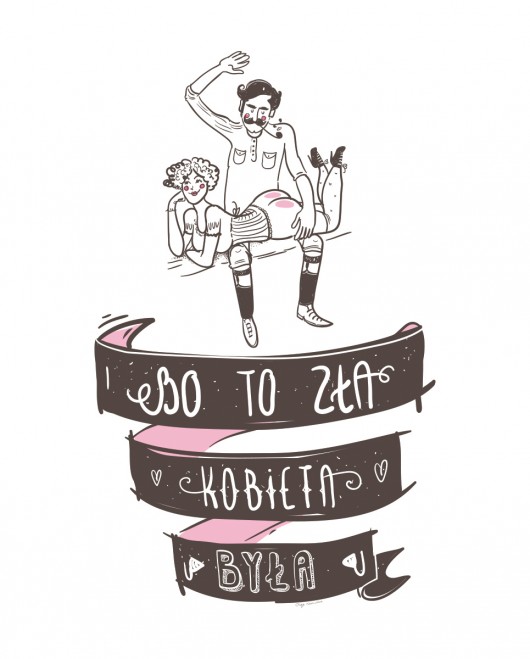 Zła kobieta - (40x50 cm) Olhik stary