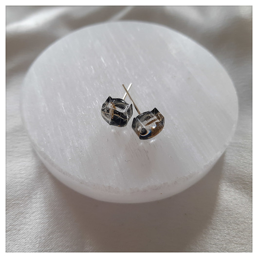 Kolczyki sztyfty z dmuchawcem Figa handmade accessories