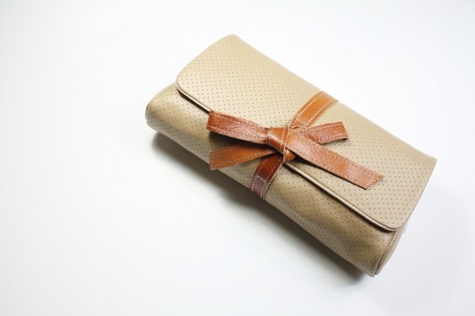 MiniBow Beige Leather Zuzia Górska