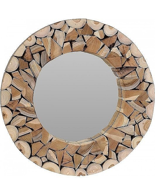 Lustro Okrągłe Mozaika Wood MIA home