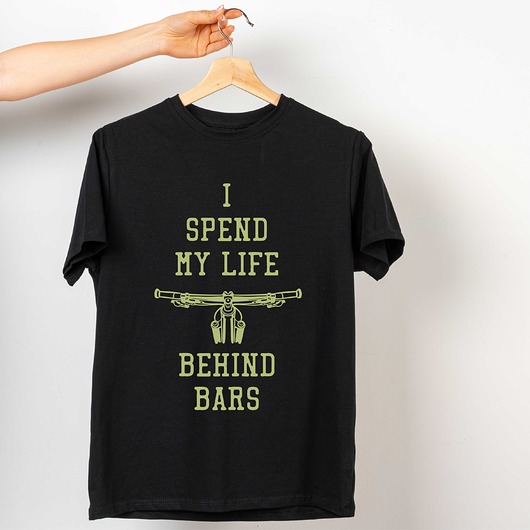 t-shirty męskie Koszulka  z nadrukiem Behind bars
