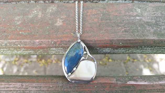 wisiory Krzemień pasiasty - wisiorek