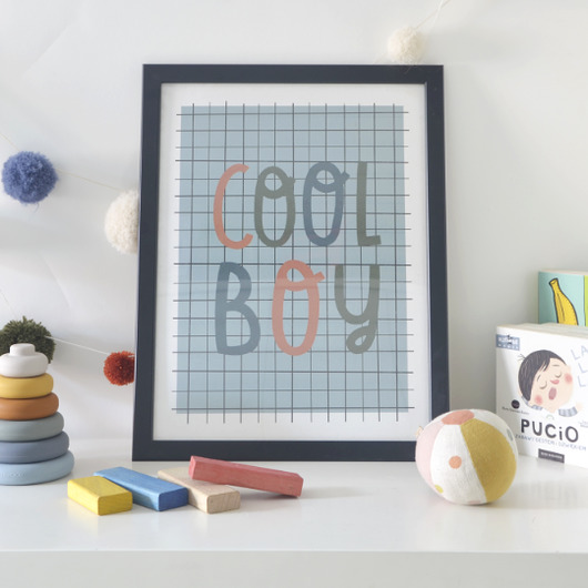 obrazy i plakaty do pokoju dziecięcego Plakat Cool boy