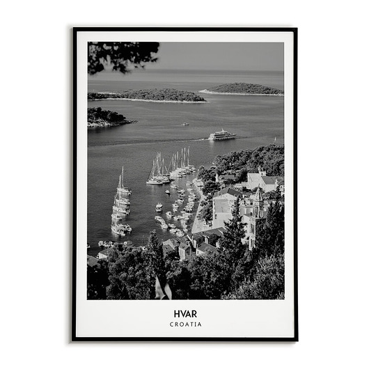 plakaty Plakat miasto CHORWACJA - HVAR obraz