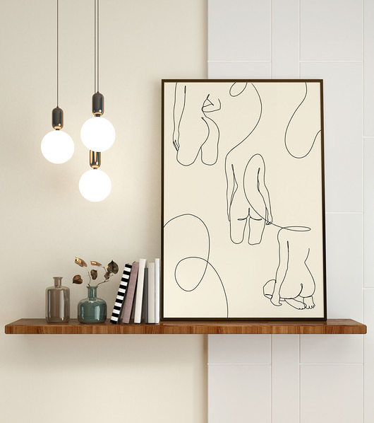 plakaty Minimalistyczny Plakat z Tyłkami