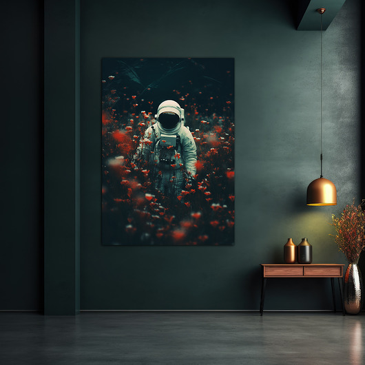 plakaty Kosmiczny spokój - Plakat - Druk - Astronauta, Abstrakcja, Surrealizm, Loft #5
