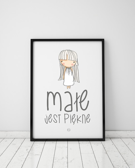 obrazy i plakaty do pokoju dziecięcego Plakat. Małe jest piękne