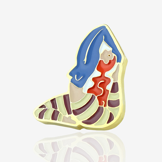 przypinki Pin joga Rajakapotasana