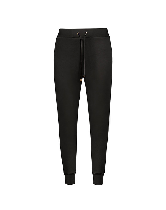 spodnie materiałowe damskie Spodnie joggersy black