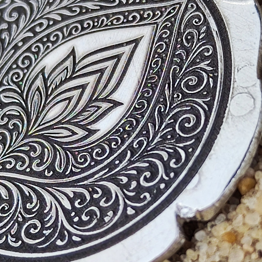 srebrne naszyjniki Ornament I - moneta na szczęście XL