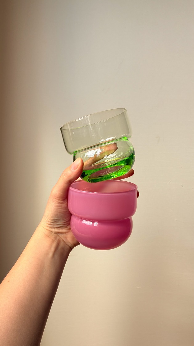 szklanki i kieliszki SZKLANKI RUNO Mix Regular  (2szt.) malina + trawa