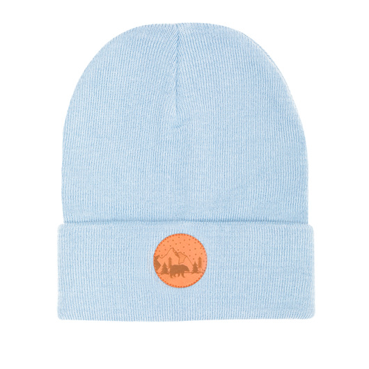 Czapka Beanie Bawełna Jasny Niebieski 703 KABAK