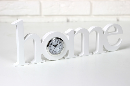 Zegar stołowy kominkowy mdf na komodę home amdecor