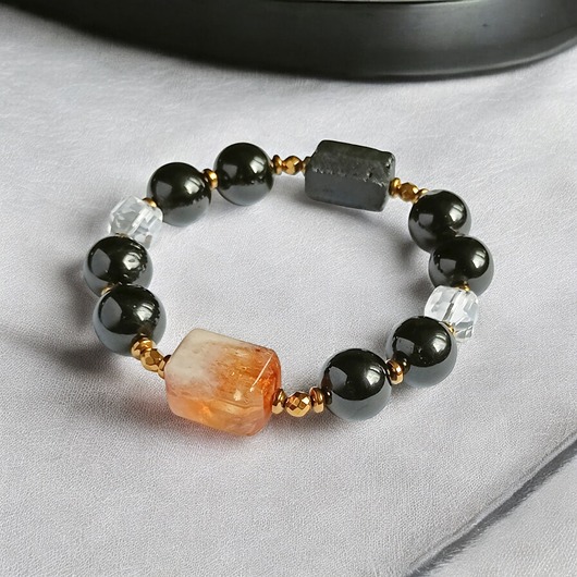 bransoletki z kamieni naturalnych OCHRONA - BOGACTWO - oczyszczenie - masywna bransoletka