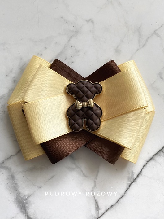 broszki Masełkowa  Brosza  z  czekoladowym MISIEM Nowość