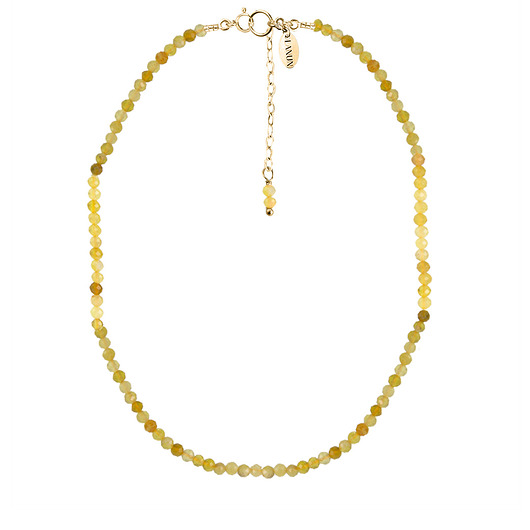 chokery CHOKER VERA z żółtym opalem - pozłacany