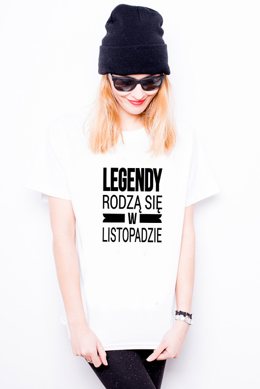 T-shirt damski - legendy rodzą się w listopadzie AllbagAllprints