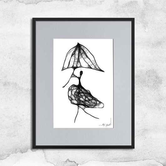 grafiki i ilustracje Oprawiona minimalistyczna grafika - nr 97