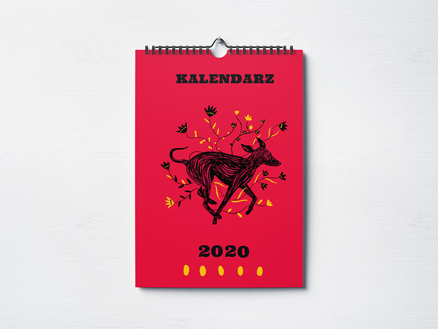 Kalendarz 2020 Natka Wieczorek ilustracje