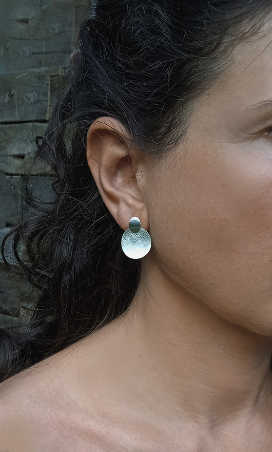 kolczyki srebrne Kolczyki Plates - srebro 925