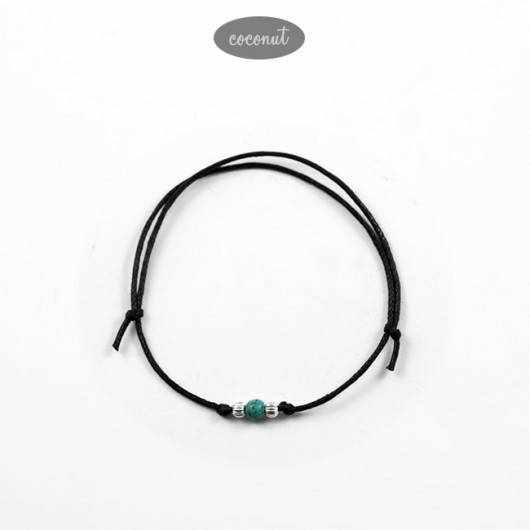 Bransoletka z turkusem BOHO MINIMAL BM5 COCONUT