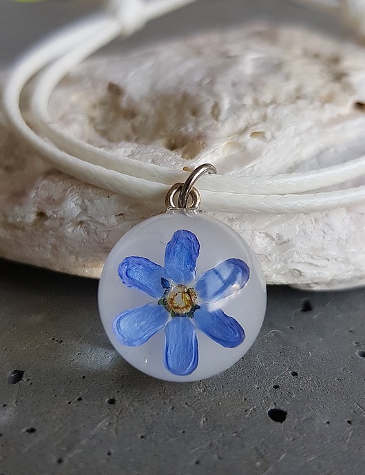 Bransoletka sznurkowa z niezapominajką Grol Jewellery