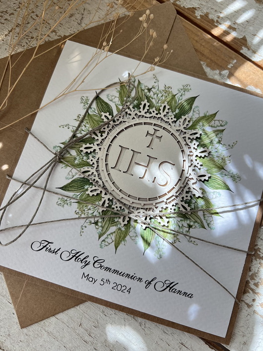 zaproszenia na komunię Najpiękniejsze zaproszenia handmade komunijne, na komunię