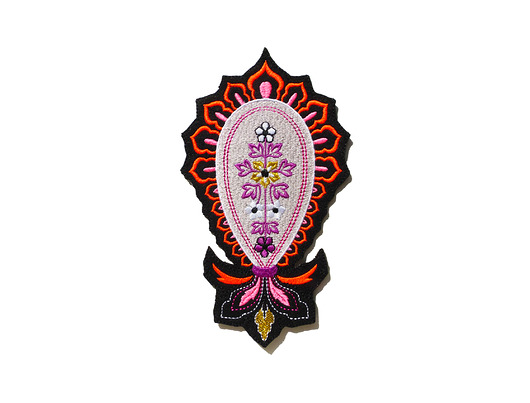 Wielka Naszywka Paisley Neon HafnaHaft