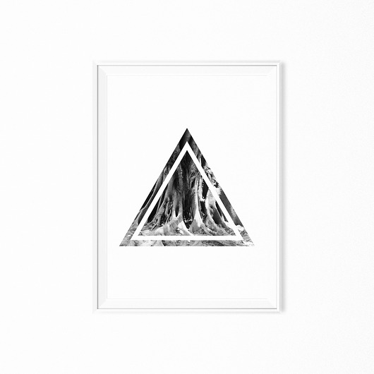 Plakat skandynawski Triangle 30x40 cm A3 myscandi