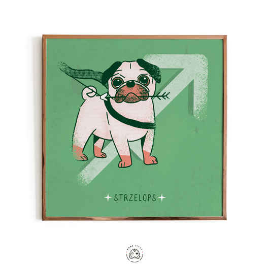 plakaty Plakat Znaki Zmopsiaku - Strzelops (strzelec)