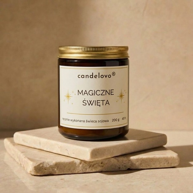 świeczniki i świece Magiczne Święta świeca sojowa
