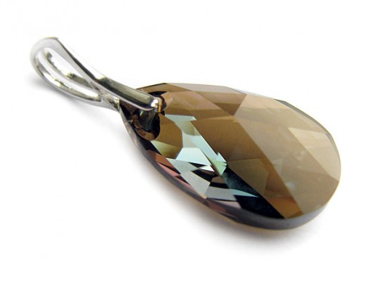 Srebrny wisior kryształ Swarovski - Bronze Classic Marisella
