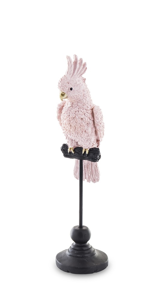 figurki i rzeźby Dekoracja - papuga 27x7x7 cm PAPPAGALLO-2 różowa small