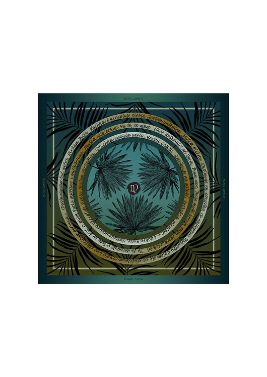 apaszki Jedwabna chusta premium, 90 cm - 90cm