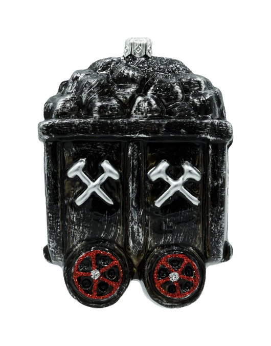 ozdoby choinkowe Bombka choinkowa: Wózek z węglem