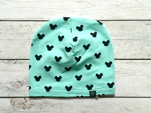 Cienka czapka z dresówki  KG Handmade