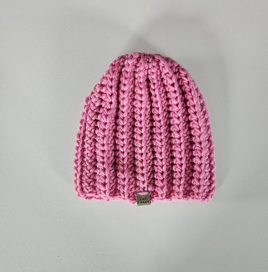 czapki damskie Czapka wełniana płatek róży