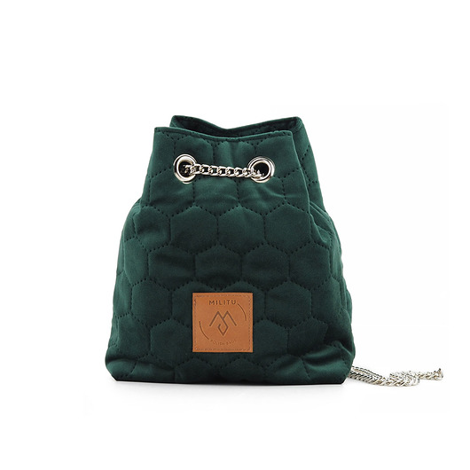 Mały worek Mili Glam Bag 2 - zielona Militu
