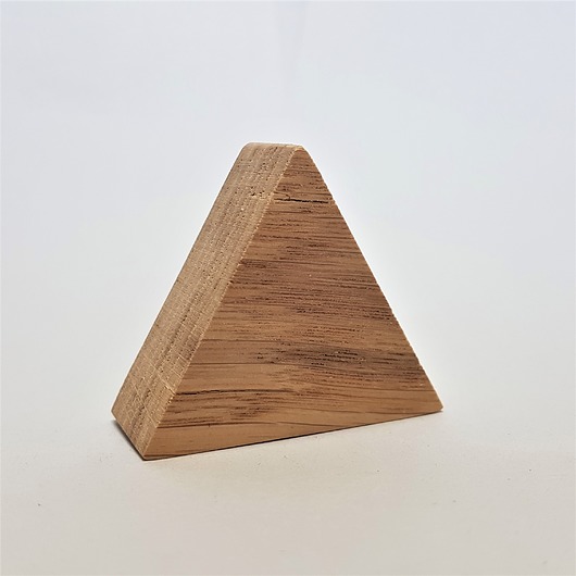 gałki do mebli Drewniane gałki do mebli, wzór trójkąt