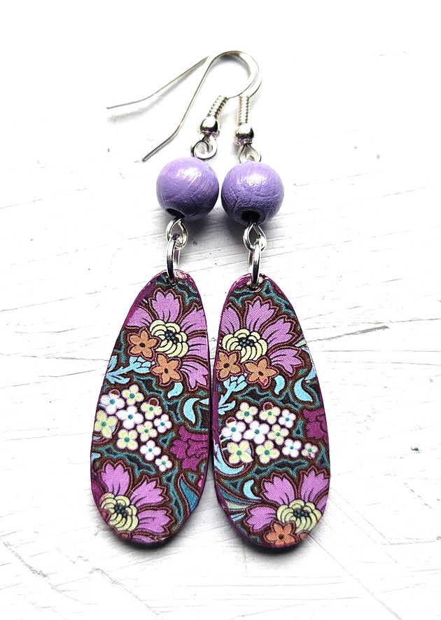 kolczyki drewniane Zatańcz ze mną