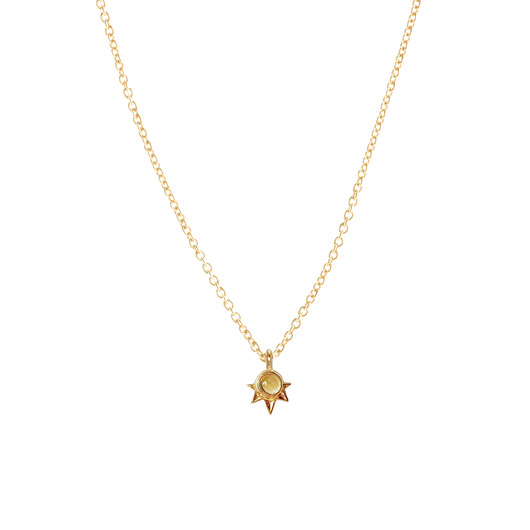 SUN NECKLACE golden Moss Rose