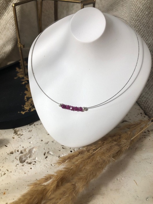 wisiory Naszyjnik rubin