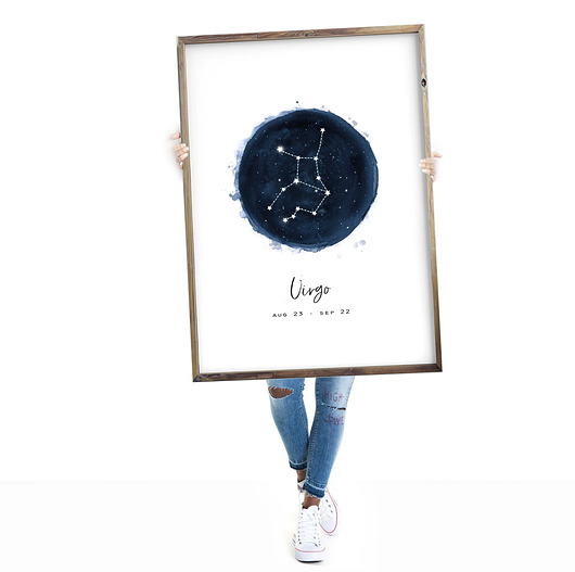 obrazy Virgo -  Constelacja Panny-Art Print