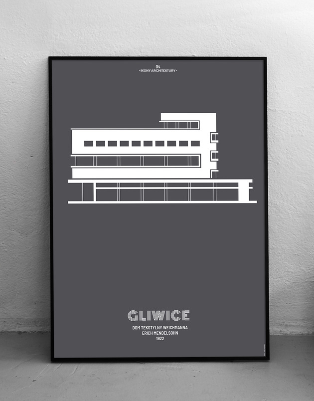 plakaty Gliwice - Dom Tekstylny Weichmanna - plakat 50x70 cm